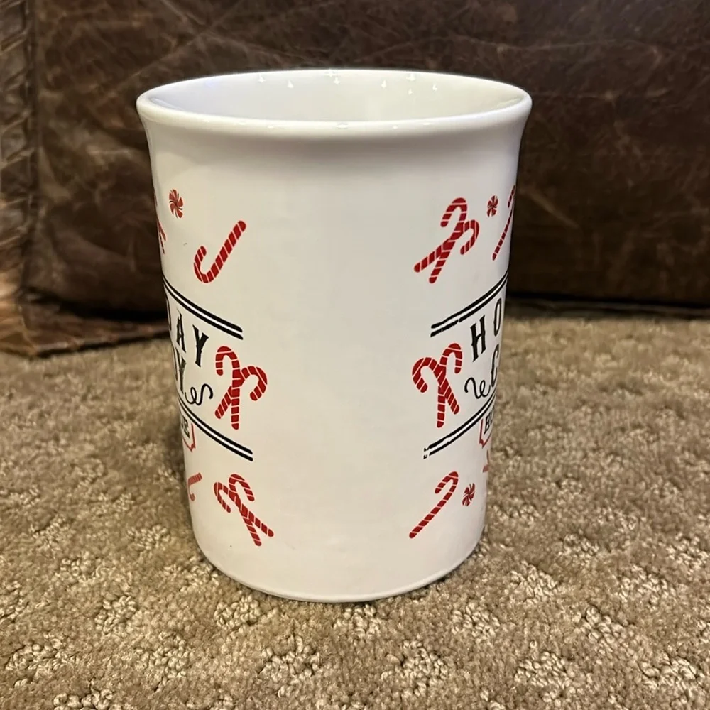 Festive Christmas Holiday Candy Homemade Holiday Mug New candy canes